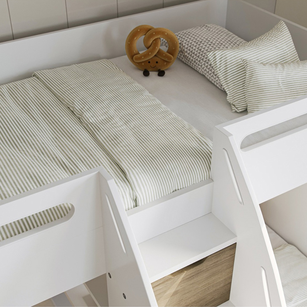 Flair Eddie Oak Triple Bunk Bed with Storage Image 2