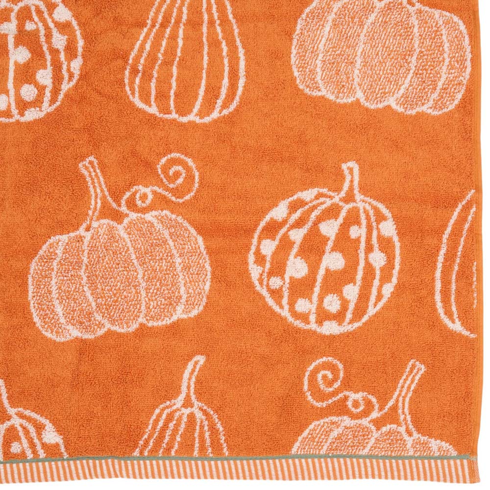 Boho Pumpkin Bath Towel Orange Image 6
