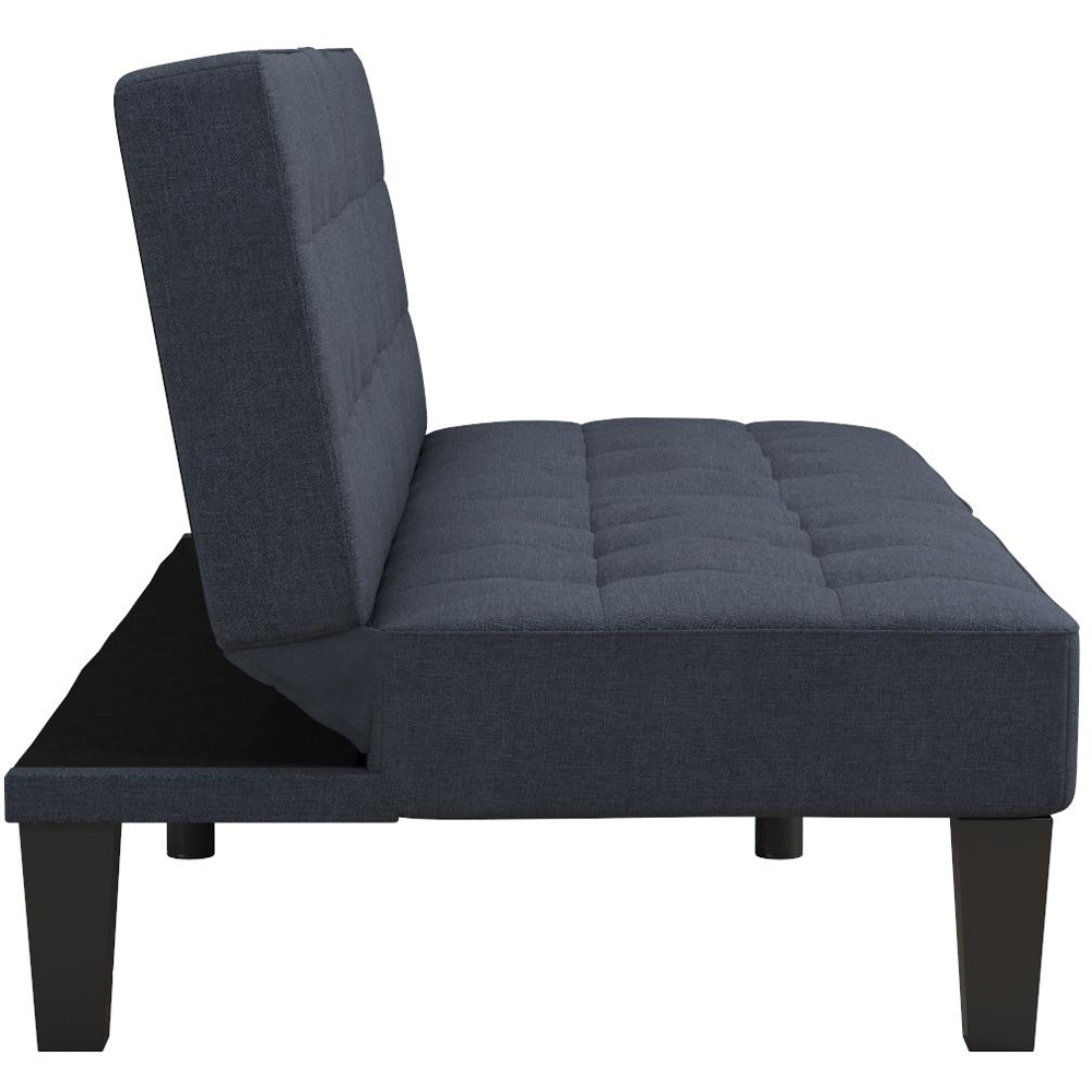 Dorel Adalynn Blue Linen Convertible Futon Image 5