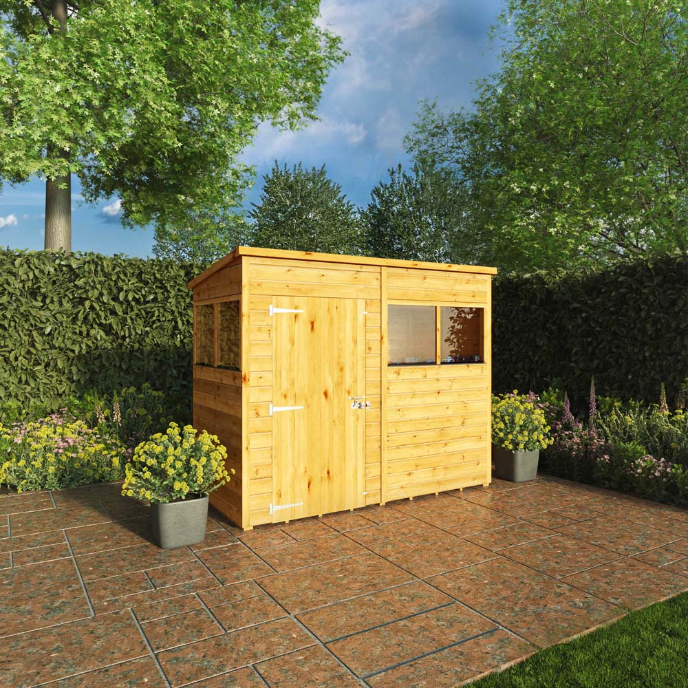 Mercia Woodsman 8 x 4ft Shiplap Pent Shed Image 2