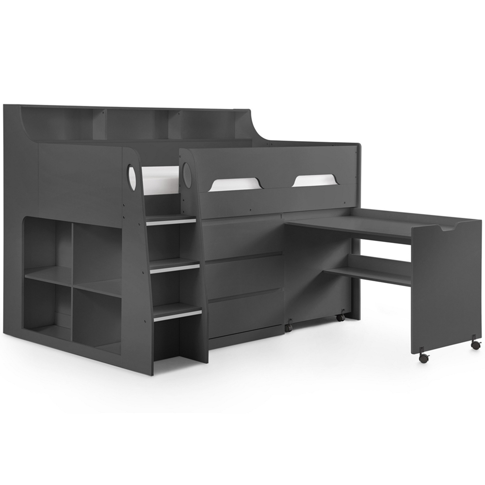 Julian Bowen Jupiter Anthracite Mid Sleeper with Storage Image 2