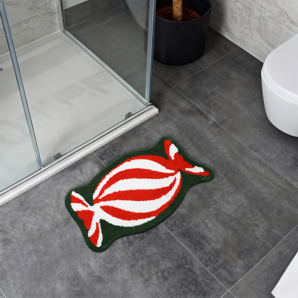 Candy Cane Bath Mat Image 2