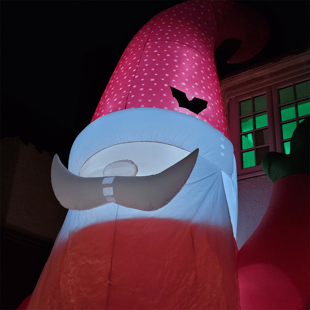 Samuel Alexander Gonk with Raised Arm Light Up Inflatable Christmas Decoration 20ft Image 2