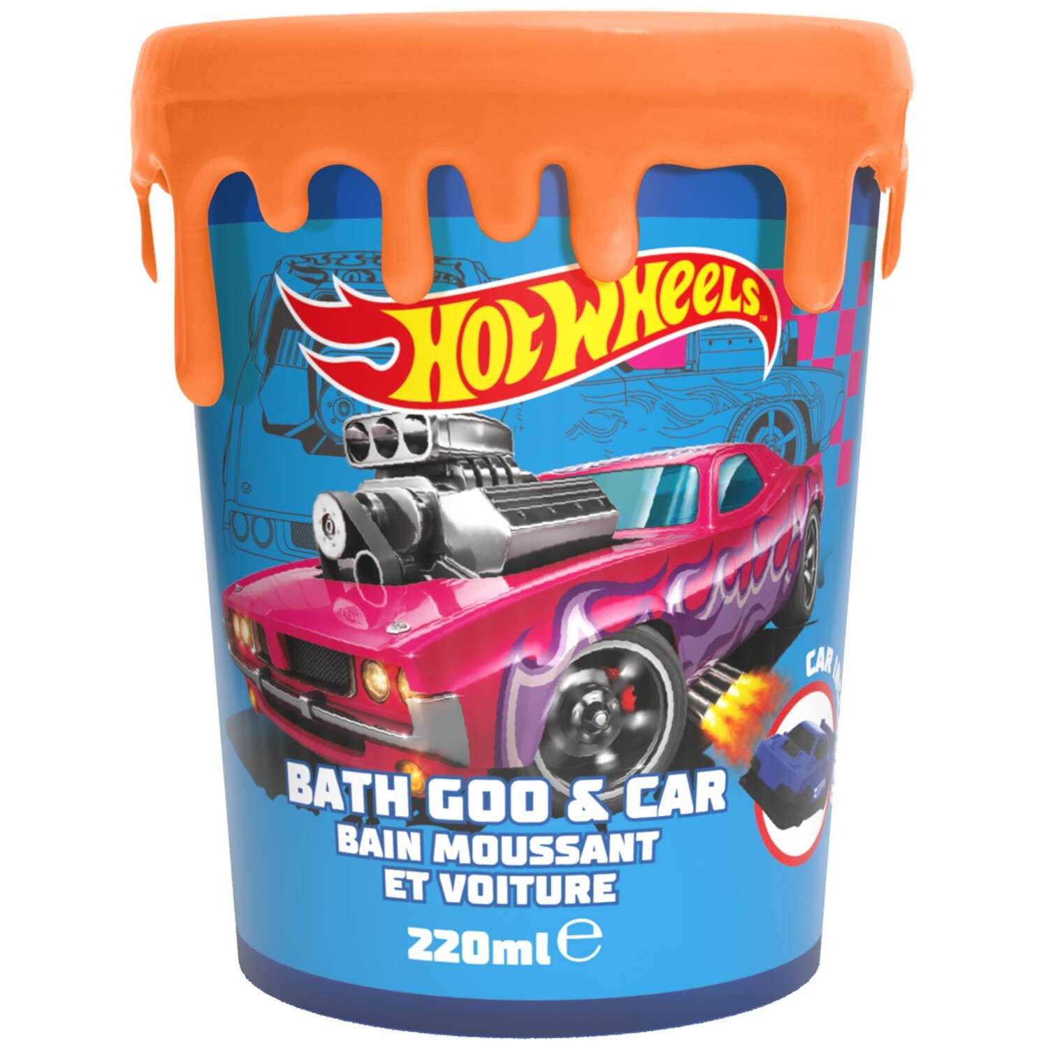 Hot Wheels Bath Goo and Car - Blue Image