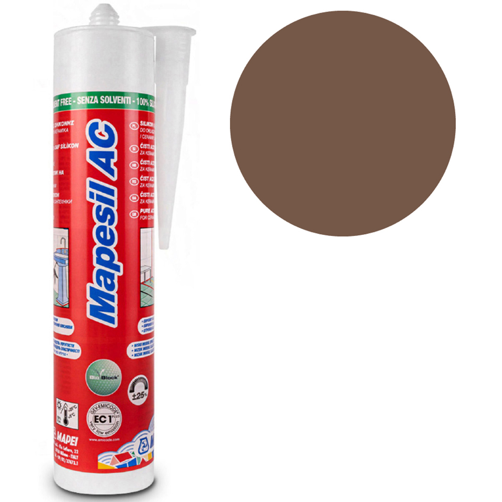 MAPEI Mapeisil AC 144 Chocolate Silicone Sealant 310ml Image 2
