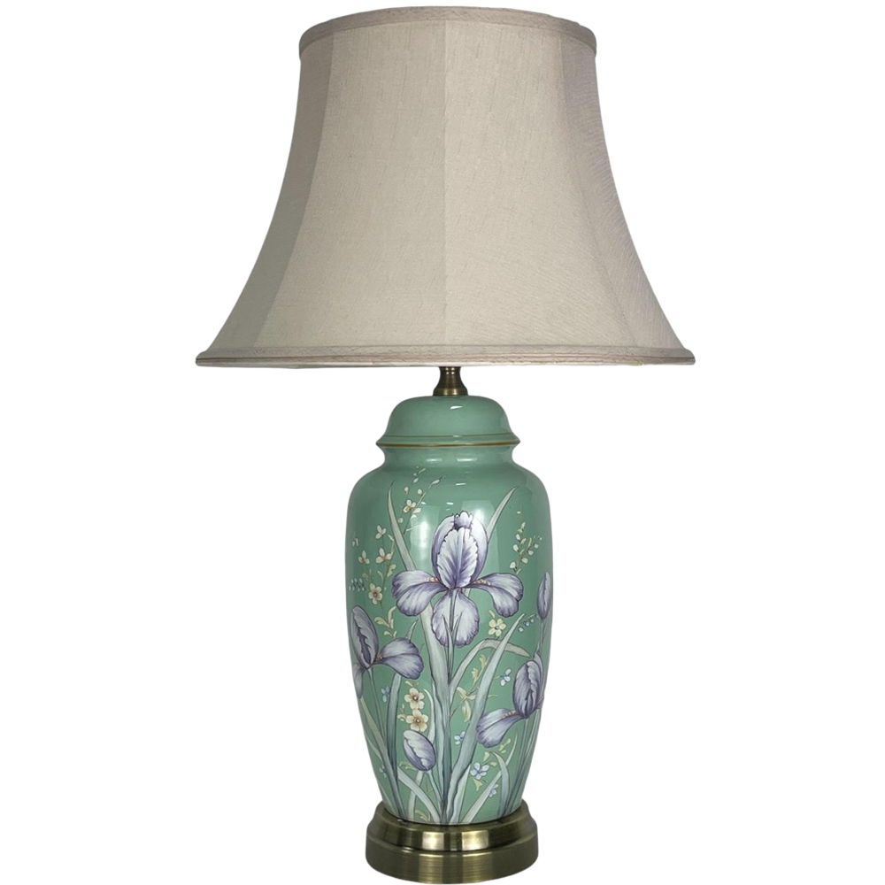 Acacia Home Ceramic Table Lamp with Shade 47cm Image 1