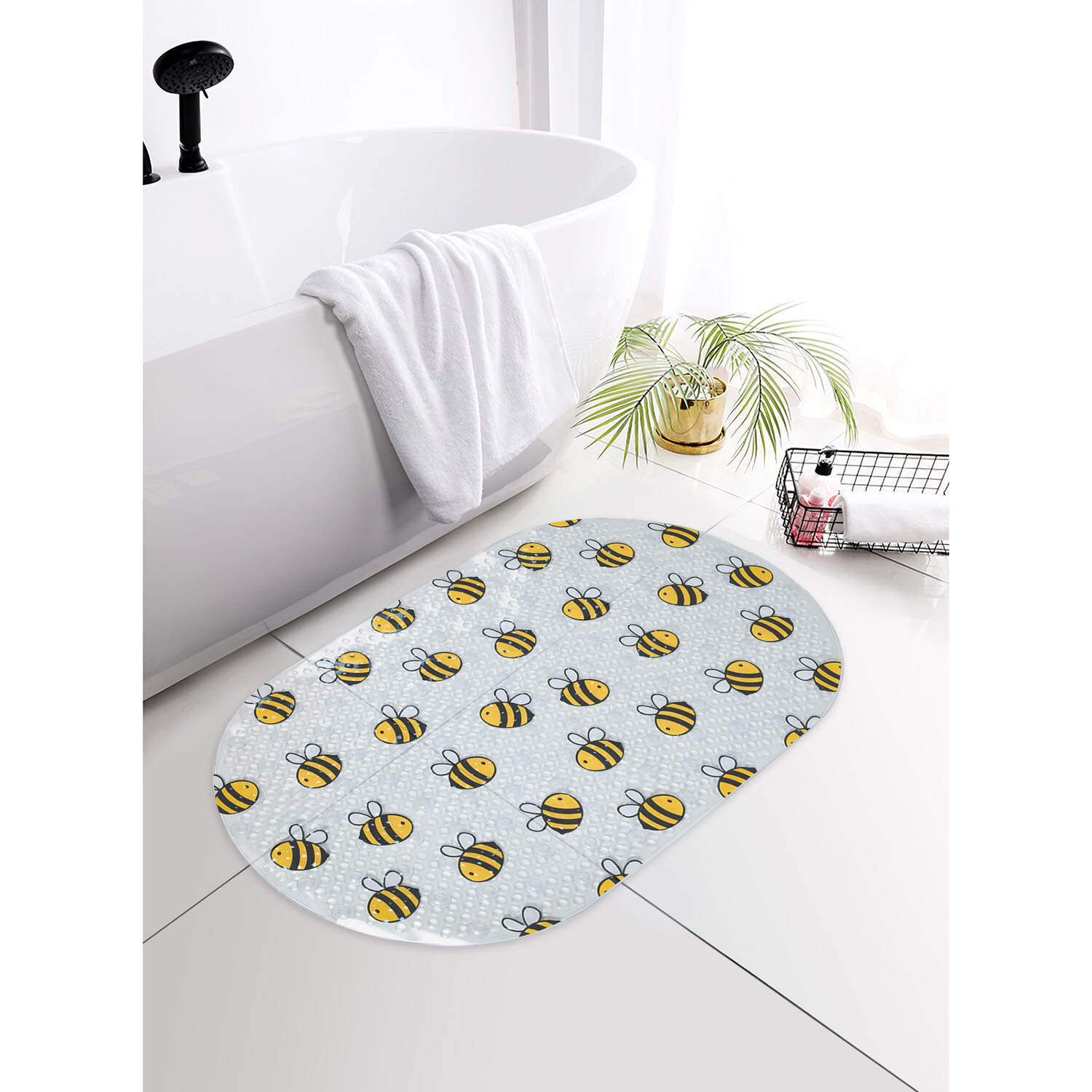 Bumble Bee PVC Bath Mat Image 2
