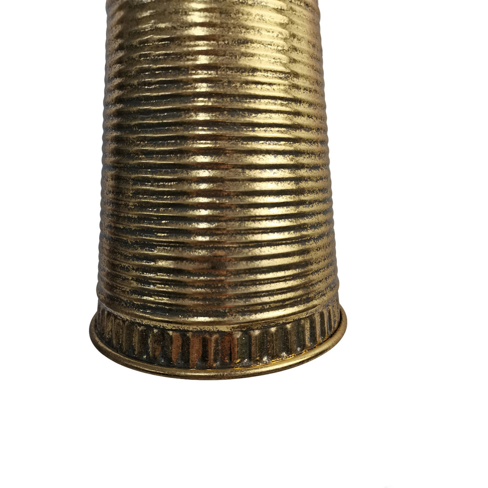 Ribbed Rustic Bell Gold Image 3
