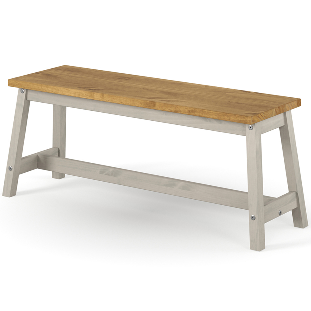 Core Products Corona 2 Seater Grey Dining Bench Image 2