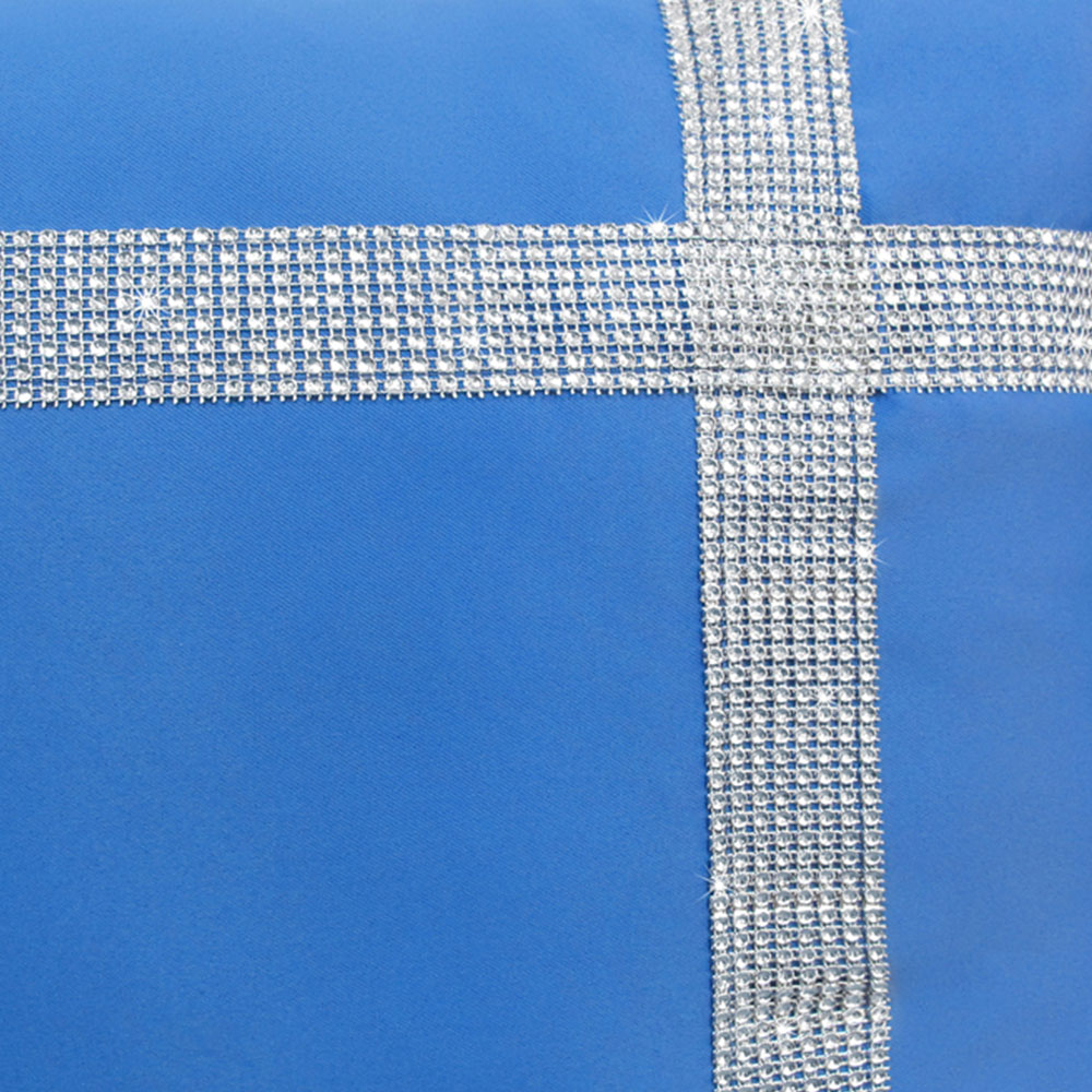 Velosso Diamante Cross Blue Filled Cushion 43 x 43cm 2 Pack Image 2