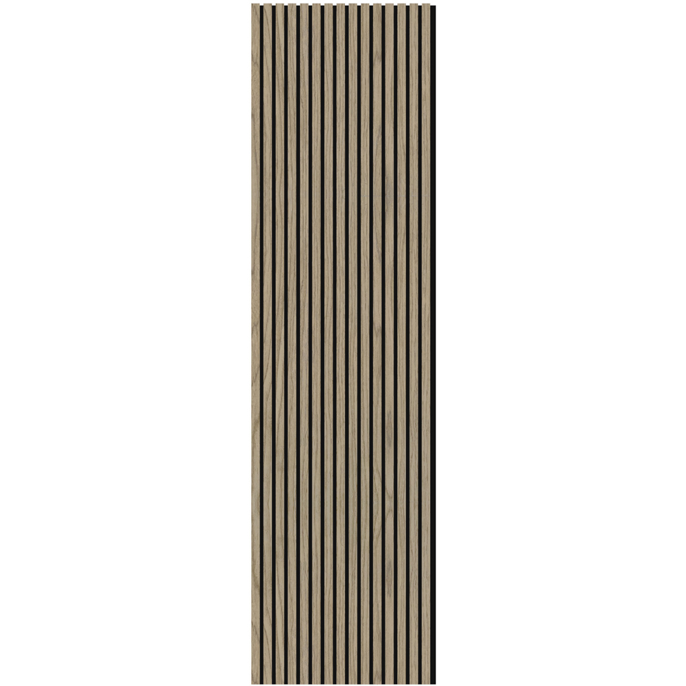 Wall Panels UK Premium Walnut Flame Retardant Acoustic Slat Wall Panel 2 Pack Image 3