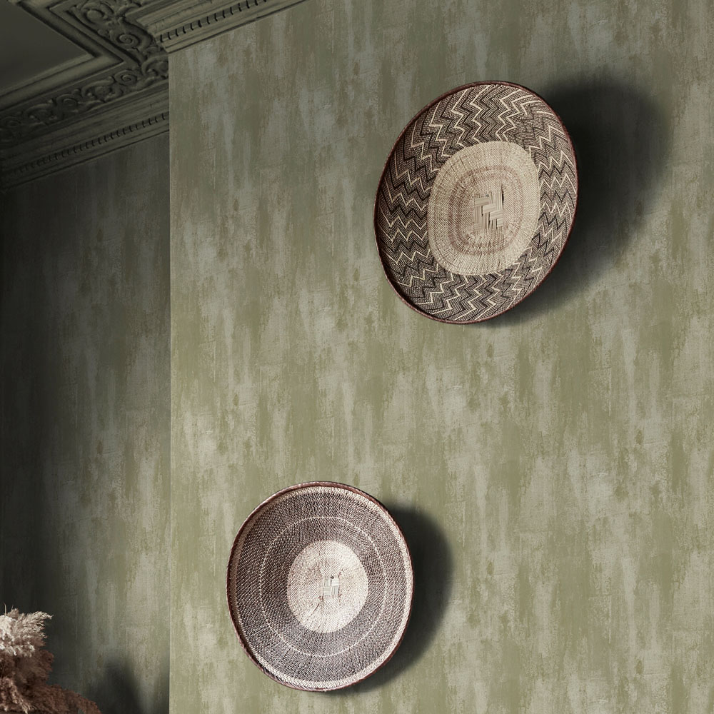 Abigail Ahern Oxidised Opulence Misted Sage Wallpaper Image 3