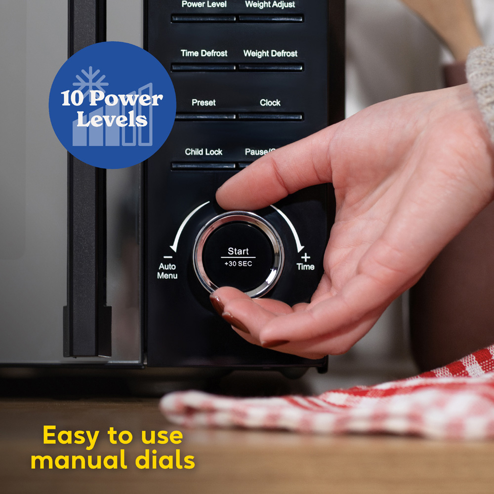 Russell Hobbs RHM1736B Black 17L Compact Digital Microwave 700W Image 8
