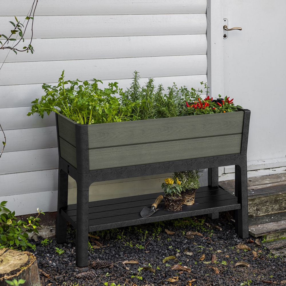 Keter Darwin 1.5 x 3.7ft Green Raised Garden Bed Image 2