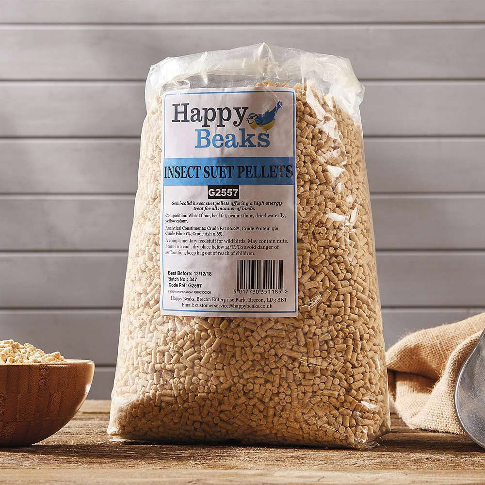 Happy Beaks Insect Suet Pellet Bird Food 25.5kg Image 2