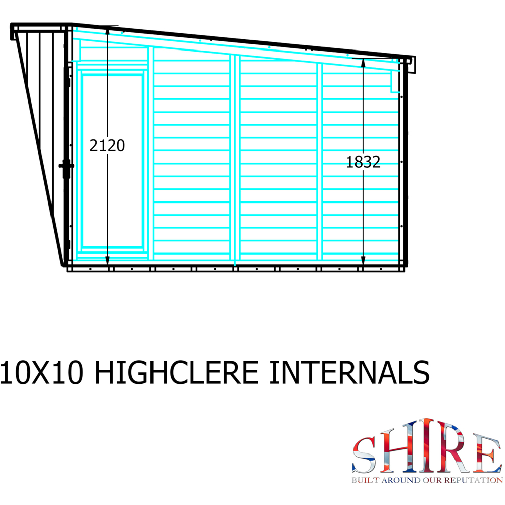 Shire Highclere 9.8 x 10ft Summerhouse Image 7
