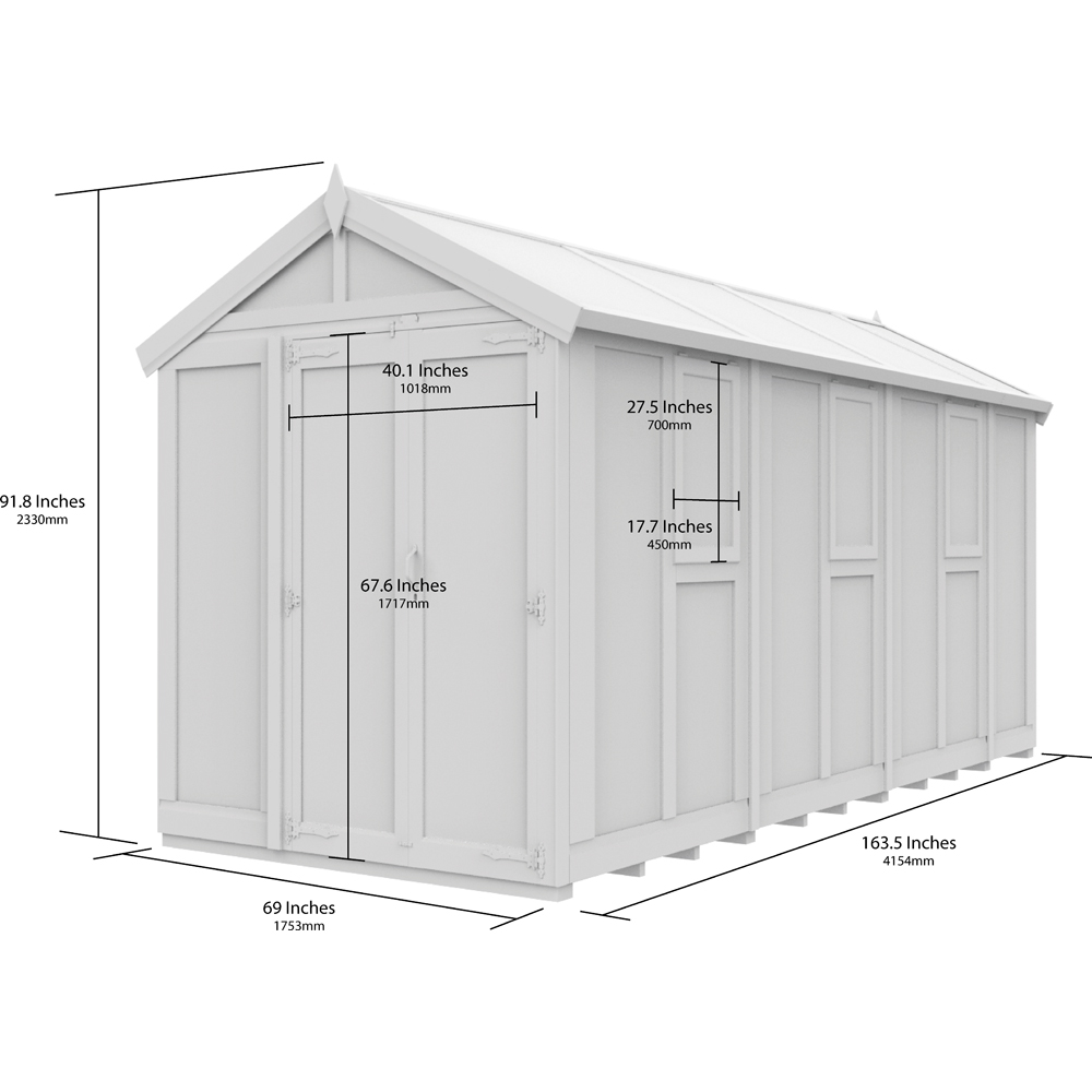 DIY Sheds Pressure Treated Tongue and Groove Timber and Glass 6 x 14ft Greenhouse Image 6