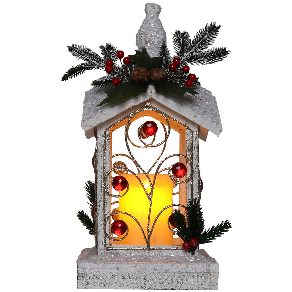 Single Jewelled Wooden LED Candle Light Decoration in Assorted styles Image 6