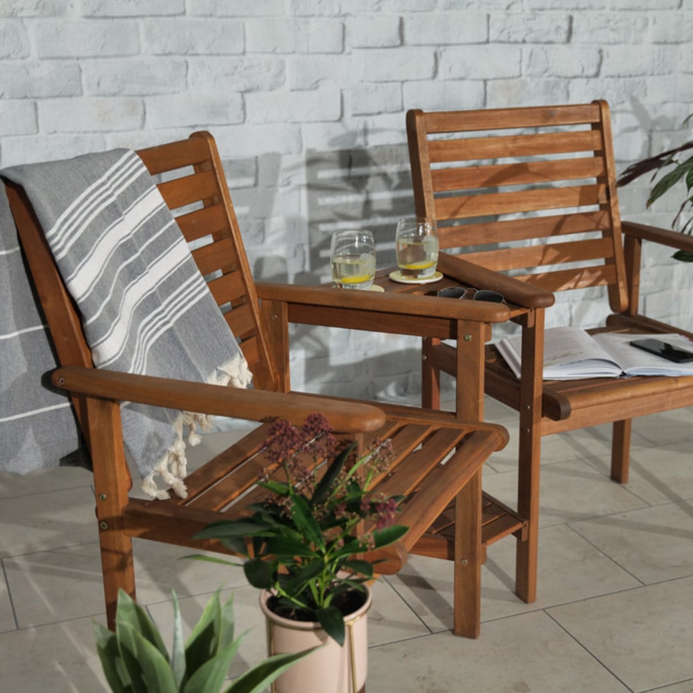 Royalcraft Napoli 2 Seater Brown Companion Seat Image 5