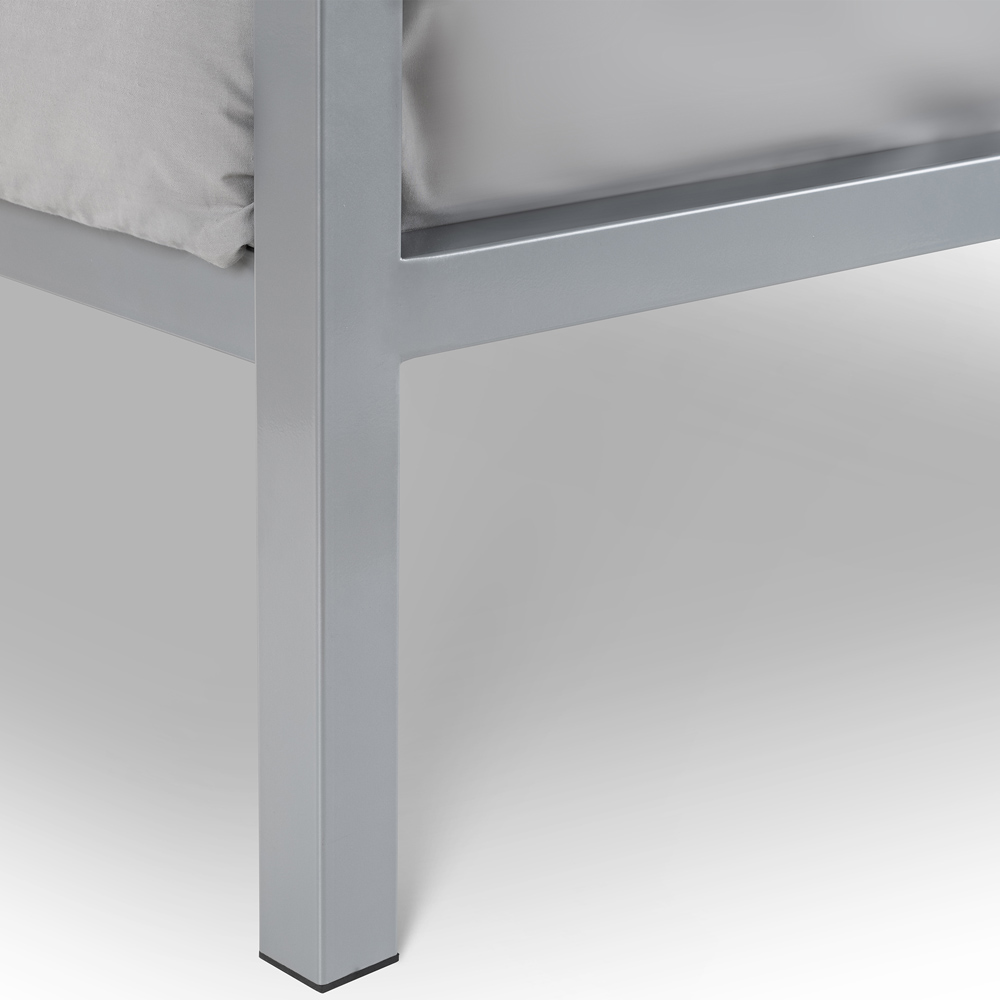 Julian Bowen Soto Single Silver Metal Bed Image 7