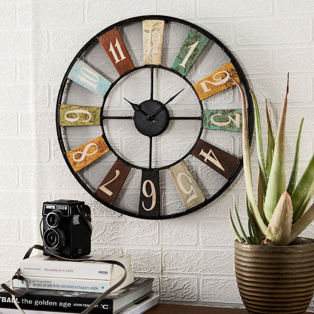 Brooklyn Archie Round Wall Clock 48cm Image 2
