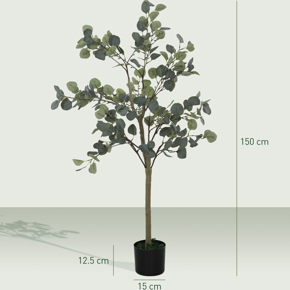Portland Artificial Silk Eucalyptus Plant 150cm Image 9