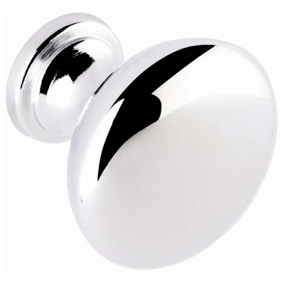 Round Knob Chrome Handle 30mm Image