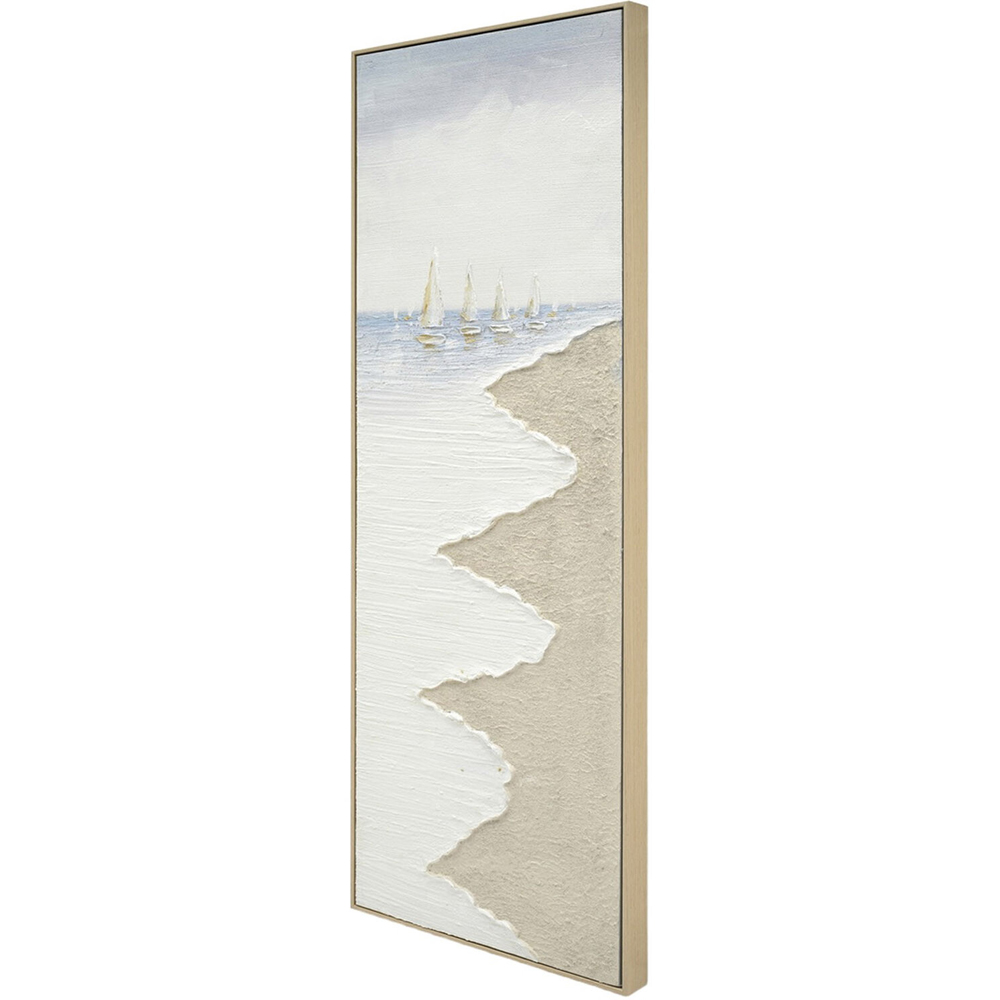 Seascape Sailing Boat Textured Art Image 5