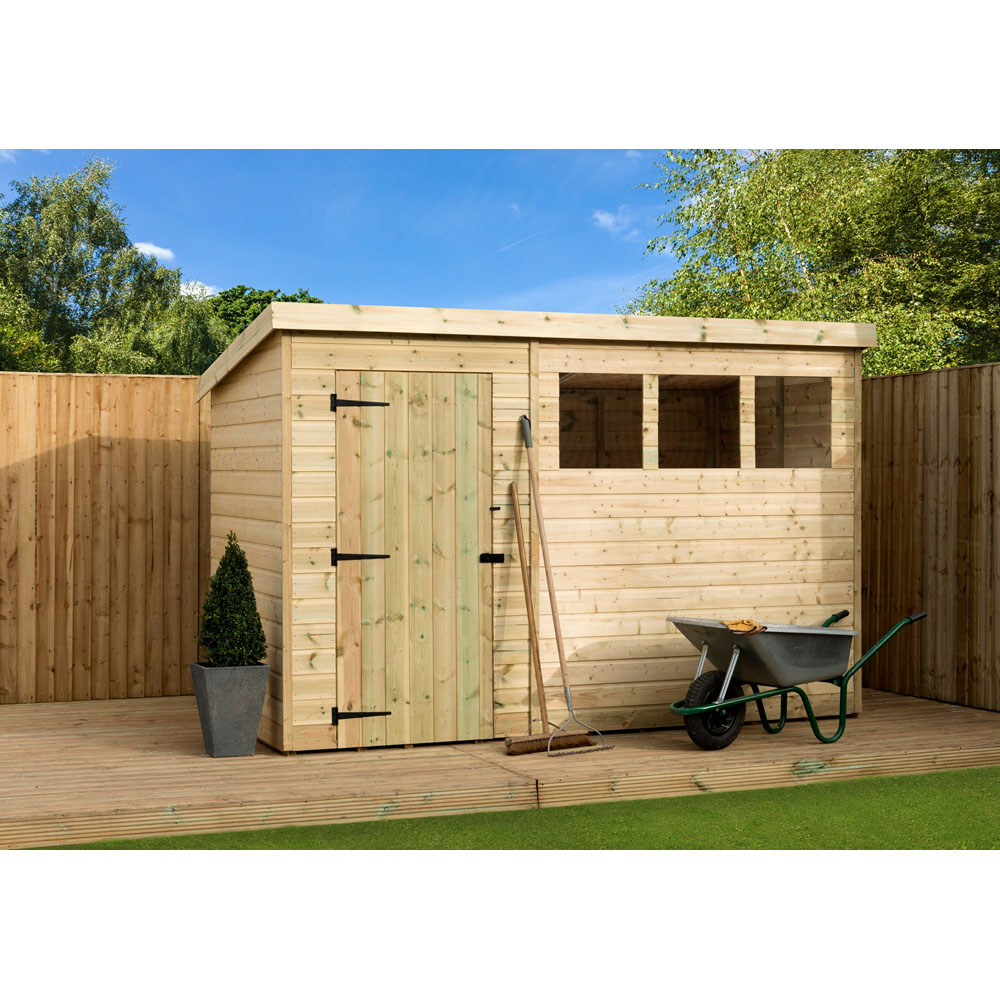 Empire Sheds 1500 10 x 6ft Tongue and Groove Pent Garden Shed Image 2