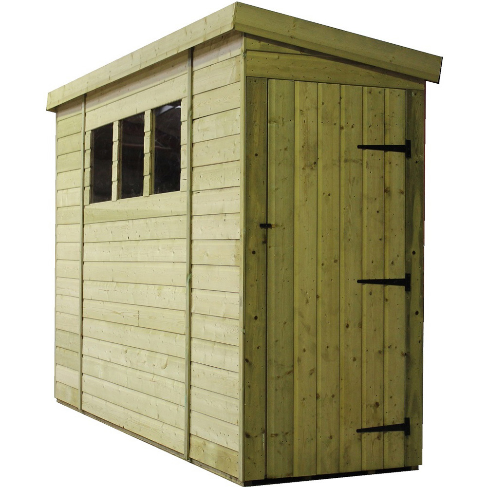 Empire Sheds 2600 12 x 3ft Side Panel Door Tongue and Groove Pent Garden Shed Image 1