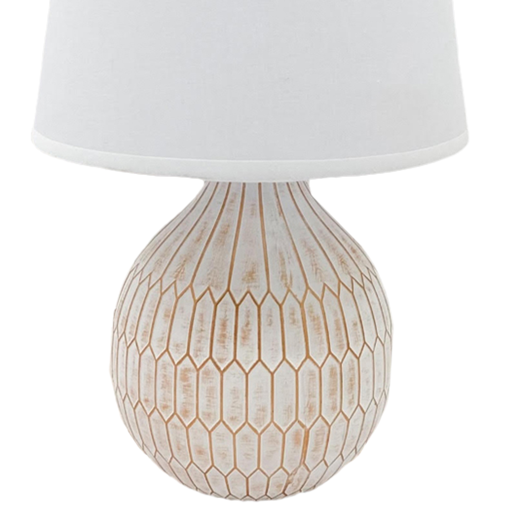 Acacia Home Fabric Shade Table Lamp 22.8cm Image 3