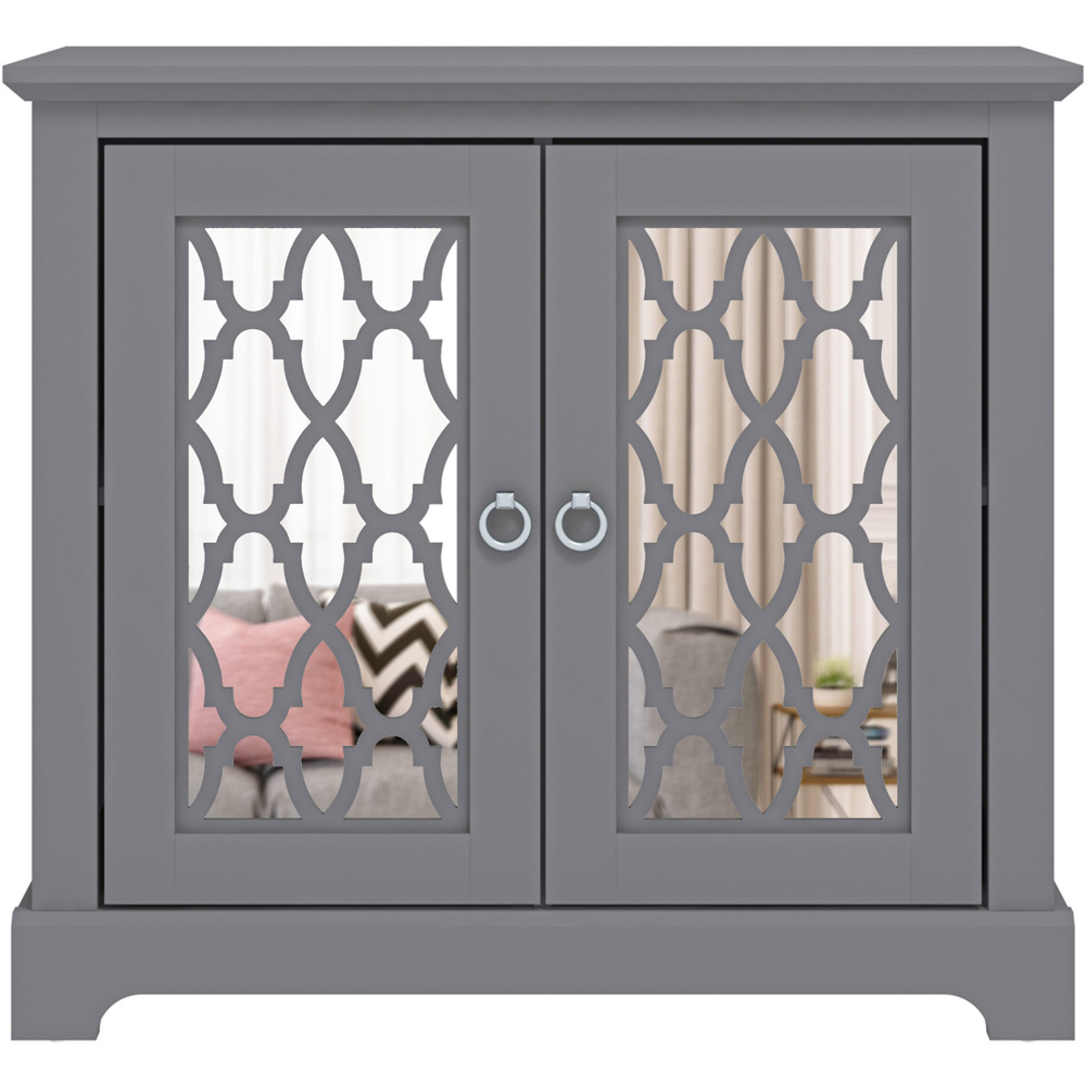 GFW Honiton 2 Door Grey Sideboard Image 2