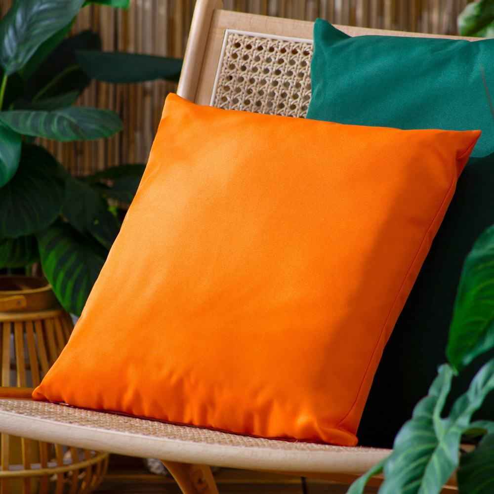 furn. Orange Wrap Outdoor Cushion Image 2