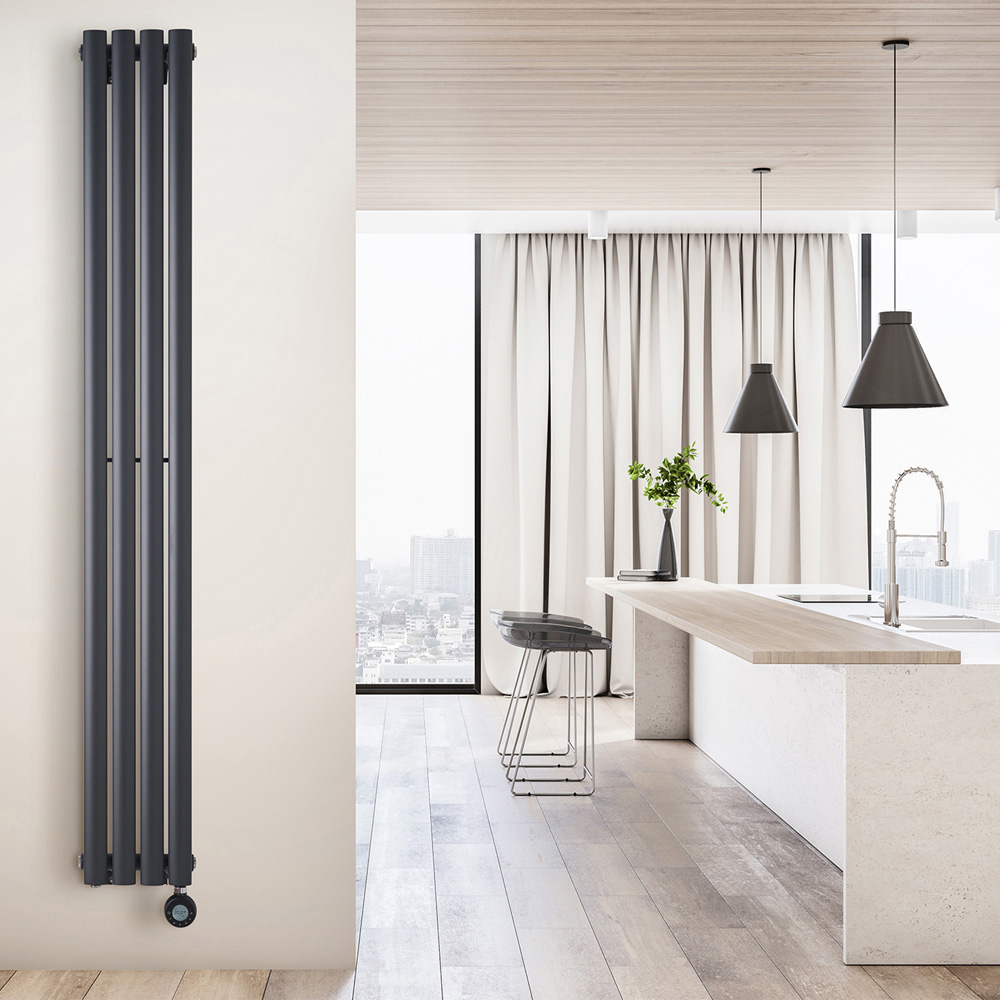 Eden Teppra Anthracite Electric Column Radiator with WiFi Control 1200W Image 2