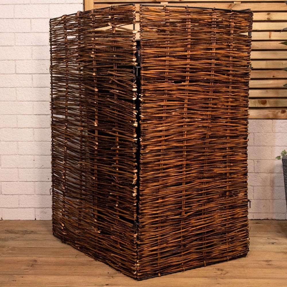 Samuel Alexander 116 x 61cm Single Willow Wheelie Bin Screen Image 2