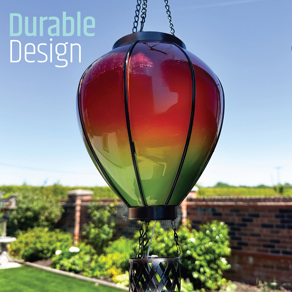 Gardenkraft Solar Hot Air Balloon Lantern Image 5