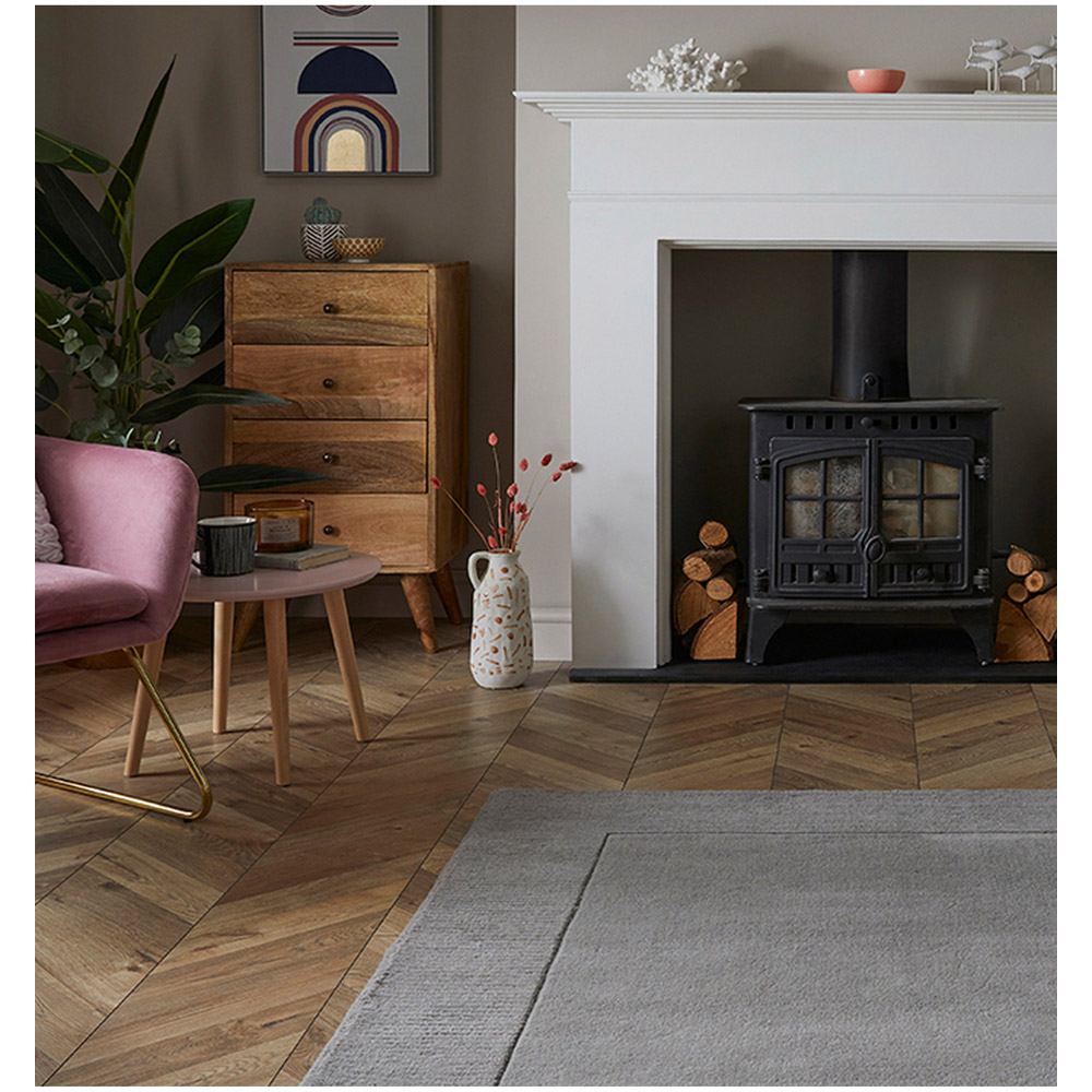 Esme Silver Wool Rug 160 x 230cm Image 5