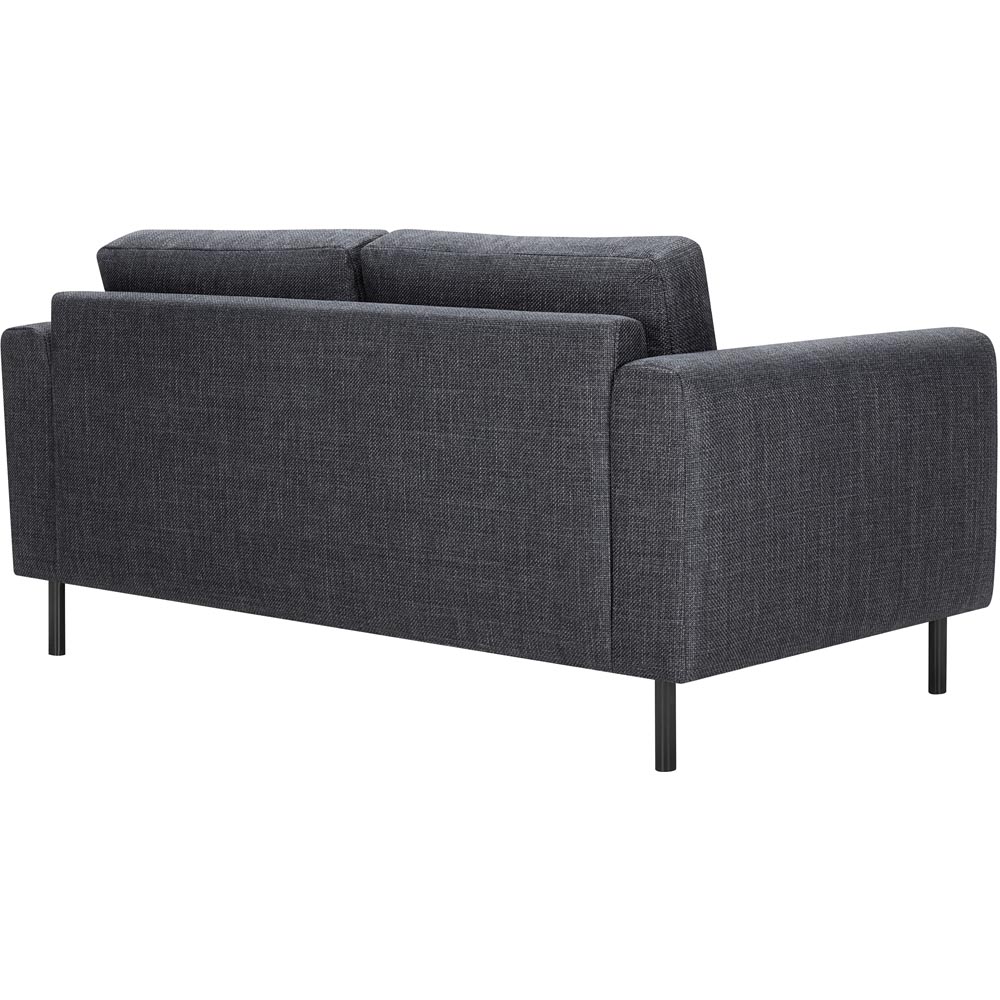 Florence Omaha 2 Seater Dark Grey Basel Fabric Sofa Image 4