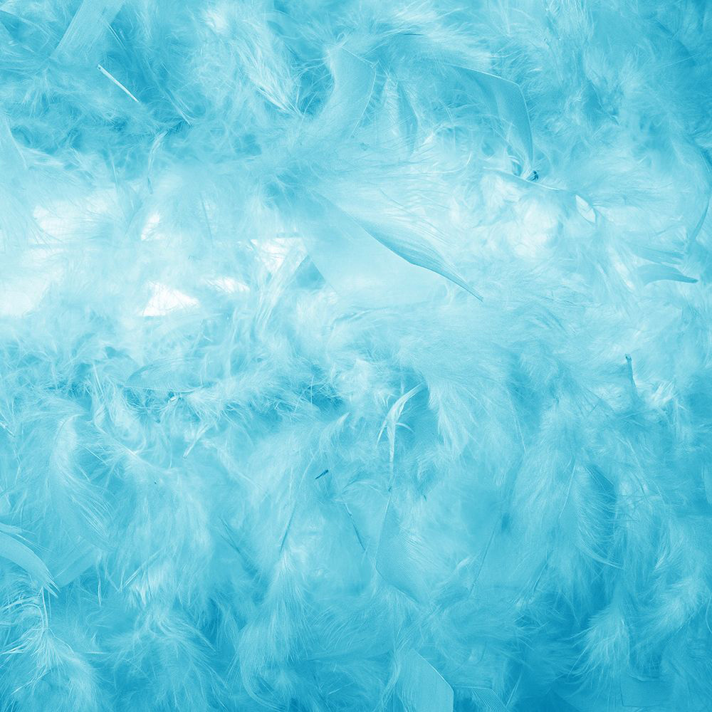 Happy Homewares Teal Feather Small Pendant Light Shade Image 2