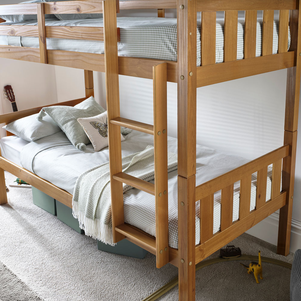 Bedmaster Icon Pine Wooden Bunk Bed with Spring Mattresses Image 3