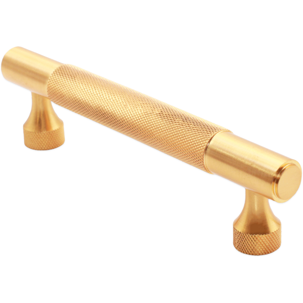 Spira Brass Satin Brass Knurled Bar Handle 160mm Image 3