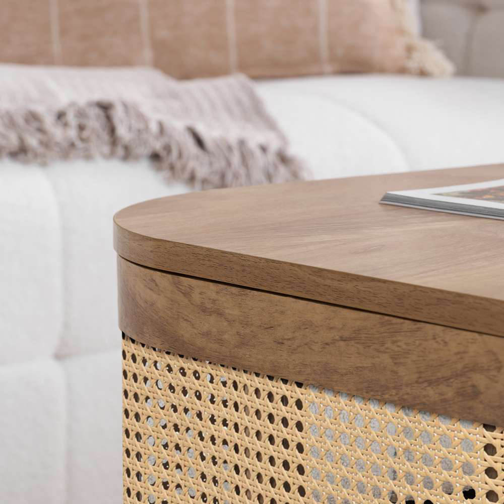 Birlea Noah 2 Shelf Rattan Effect Coffee Table Image 6
