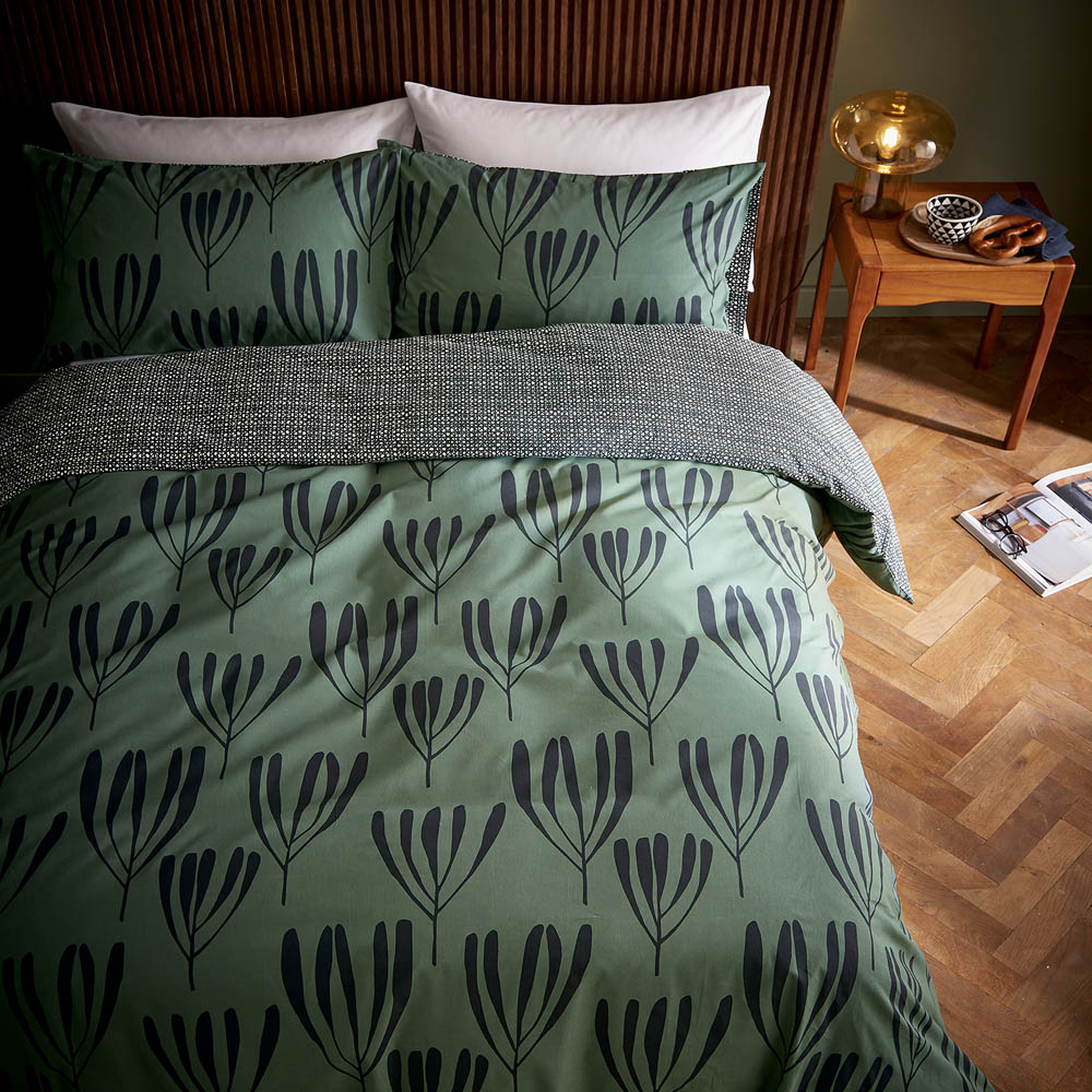 Helena Springfield Calla Double Green Duvet Set Image 3