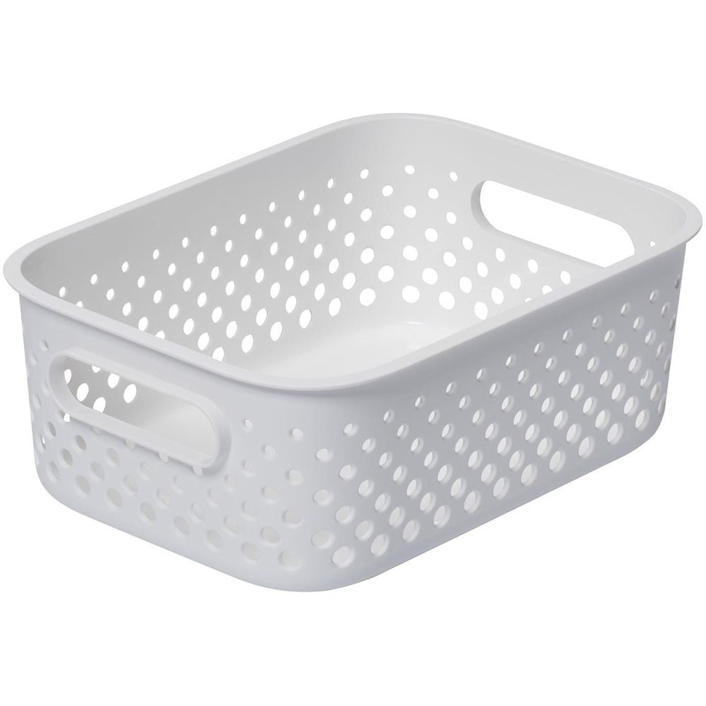 SmartStore Essence White Small Storage Basket 1.6L 3 Pack Image 3