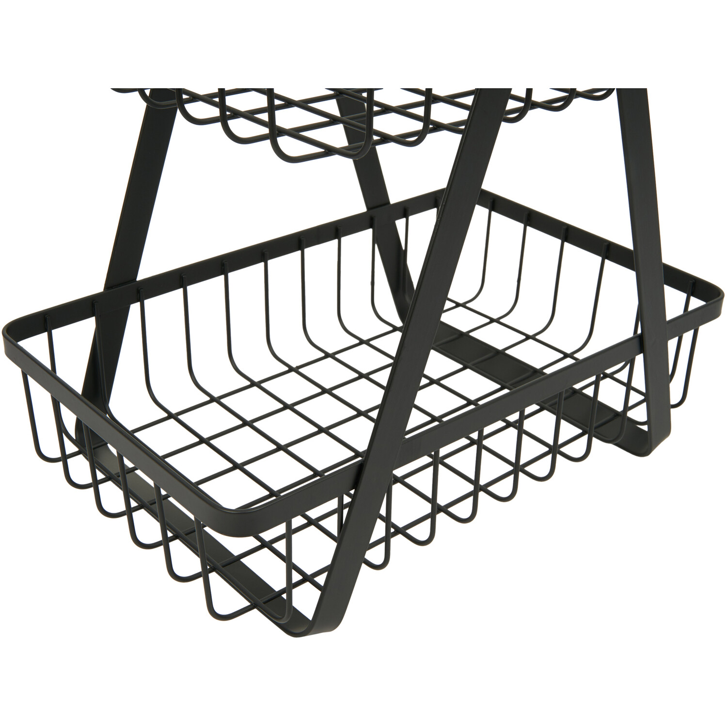 Malmo 2 Tier Black Storage Basket Image 4