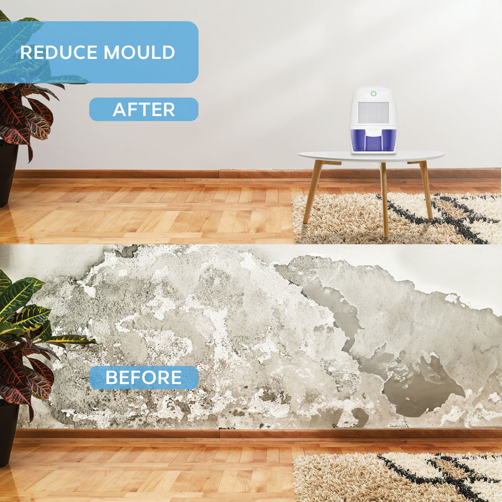 Air Pro White and Purple Portable Electric Mini Dehumidifier 600ml Image 7