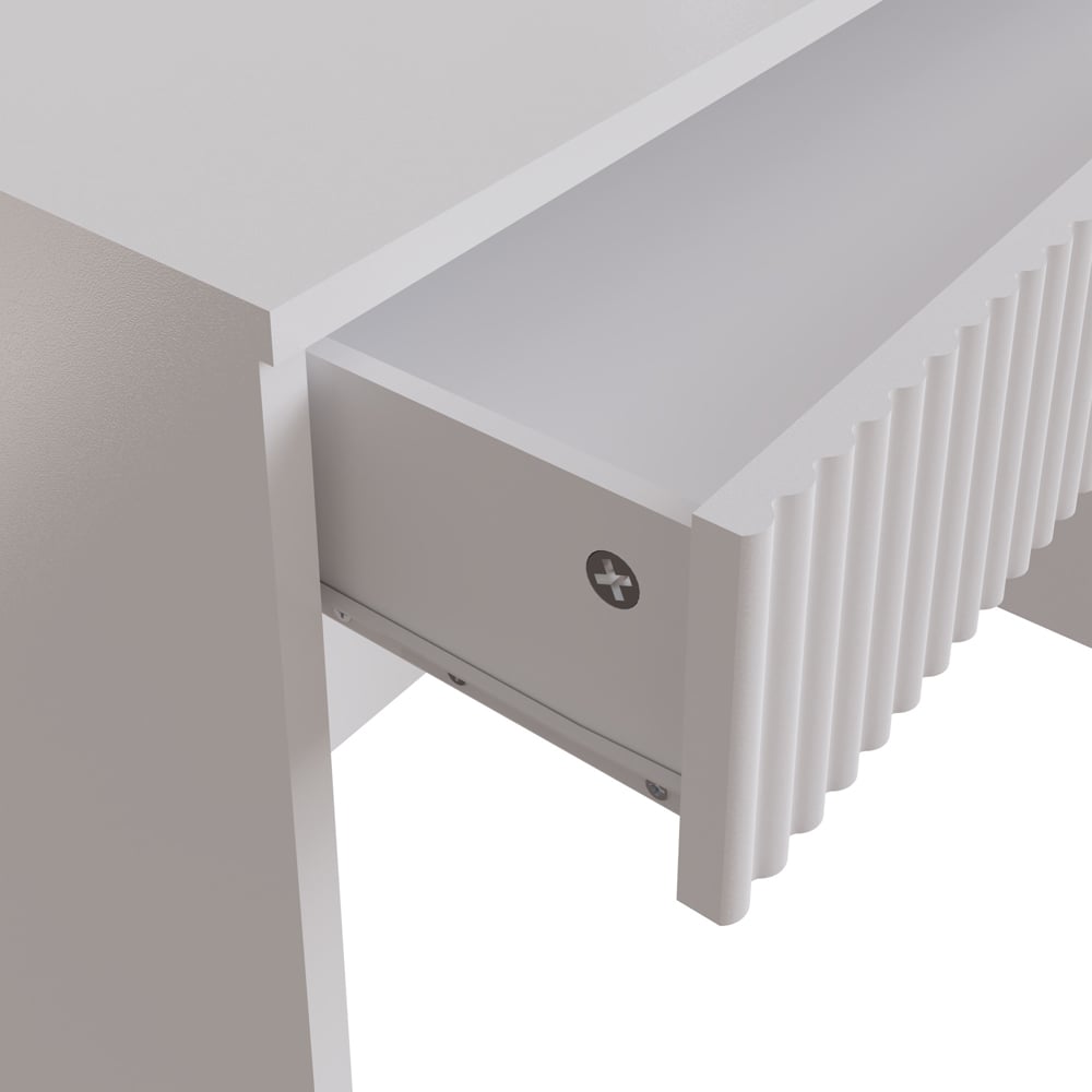 GFW Rankin Single Drawer White Dressing Table Image 7