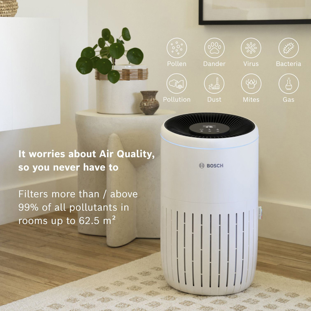 Bosch Air 4000 3-in-1 White Compact Air Purifier Image 2