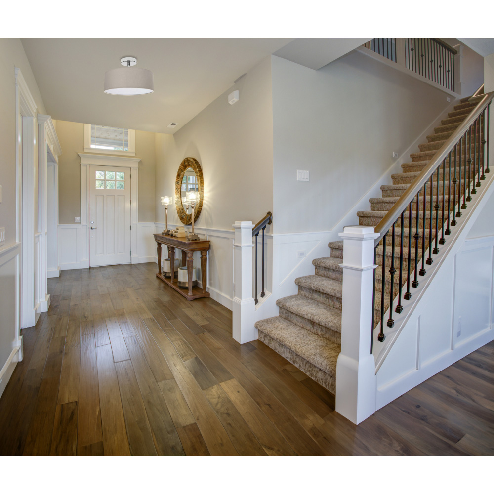 Happy Homewares Grey Linen Semi Flush Ceiling Light with Diffuser Image 6