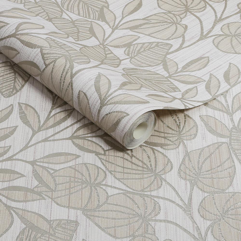 Superfresco Linden Leaf Trail Sage Wallpaper Image 2